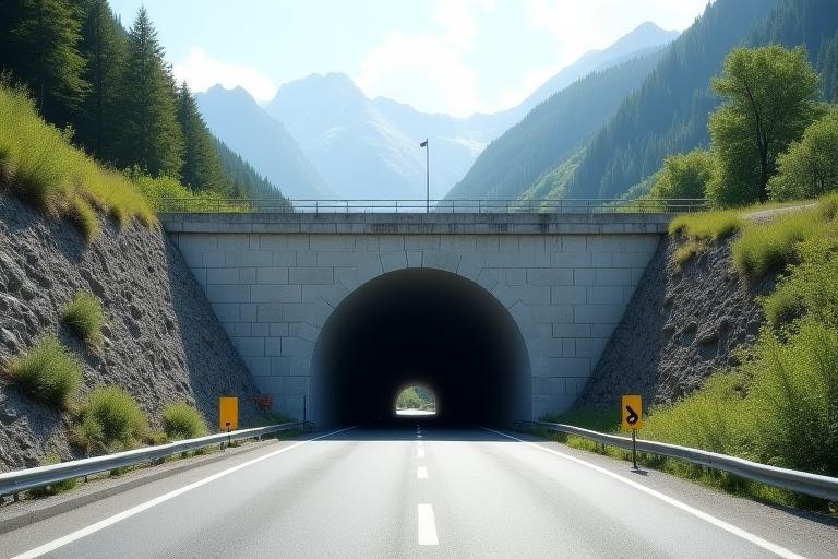 Einfahrt Gotthard Tunnel